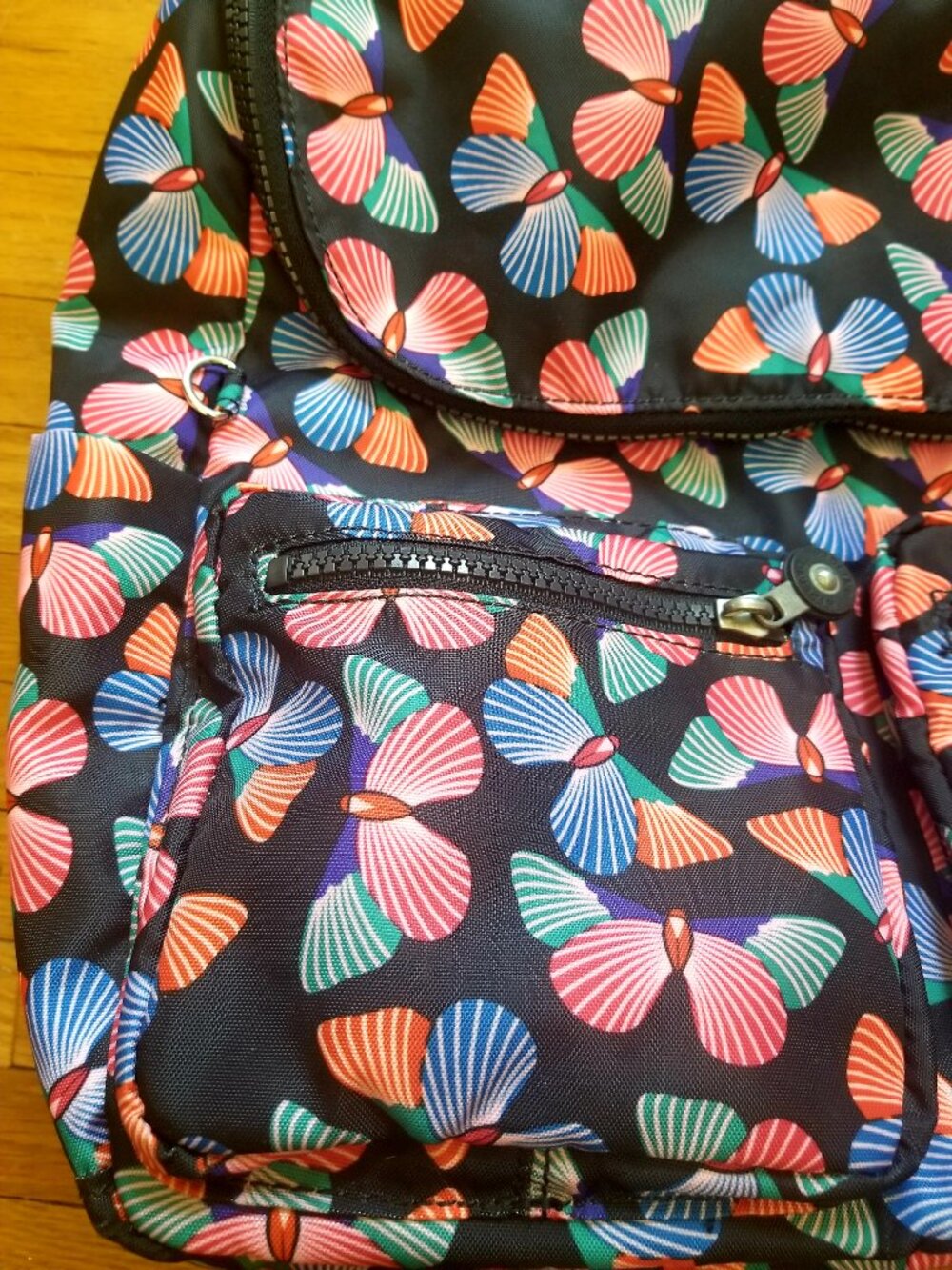 Kipling Butterfly Multi-Pocket Back Pack - Picture 3 of 8